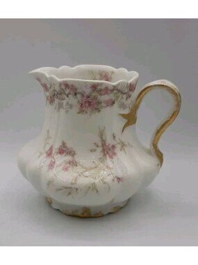 Antique Haviland and Co Limoges France Creamer Floral 4 in Tall Junor and Irving